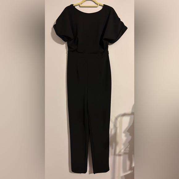 Alexa Admor Black Jumpsuit | Size Small | Minimalist Elegant Wide Leg - Picture 3 of 4